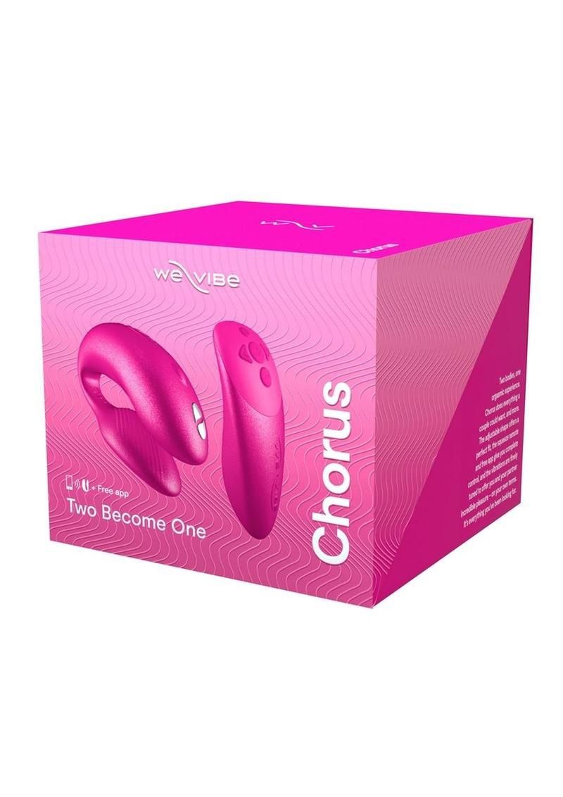 We-Vibe Chorus Rechargeable Couples Vibrator with Squeeze Remote Control, Color: Cosmic Pink