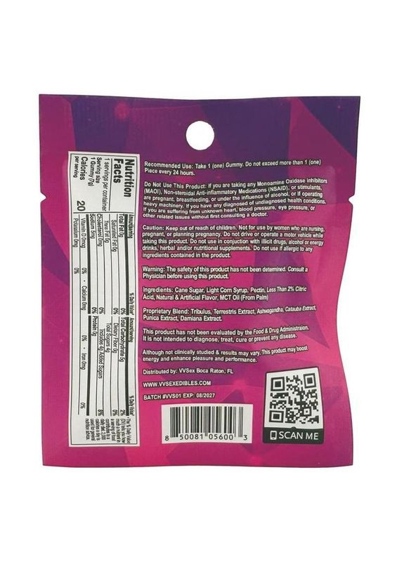 VVSEX Gummies Super Wet for Her 60ct - Watermelon