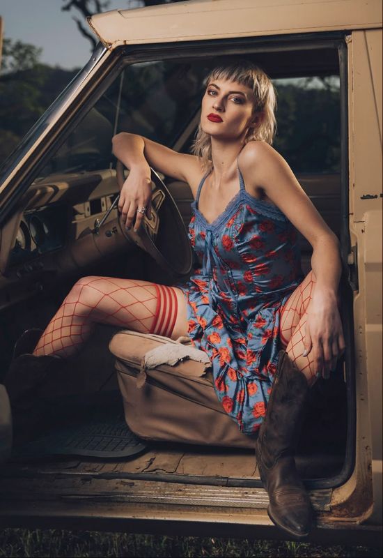 Claudia: Red Net...You Bet! Petite to Plus Size Thigh Highs