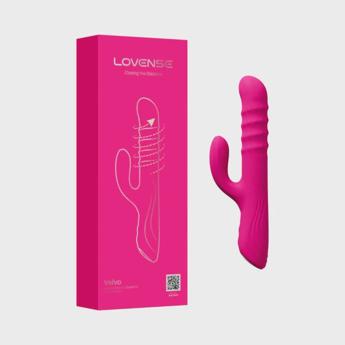 Lovense Velvo Rotating Beaded G-Spot &amp; Clit Rabbit Vibrator