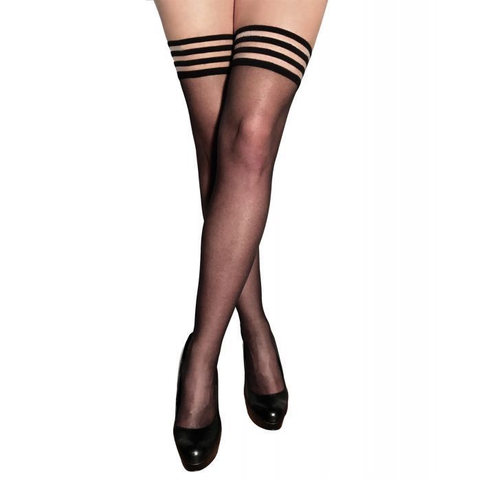 Kix'ies Taylor Silky Sheer Thigh High Size C, Size: C