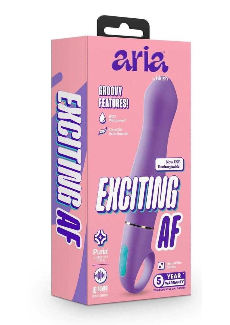 Aria Exciting AF Silicone Rechargeable Vibrator