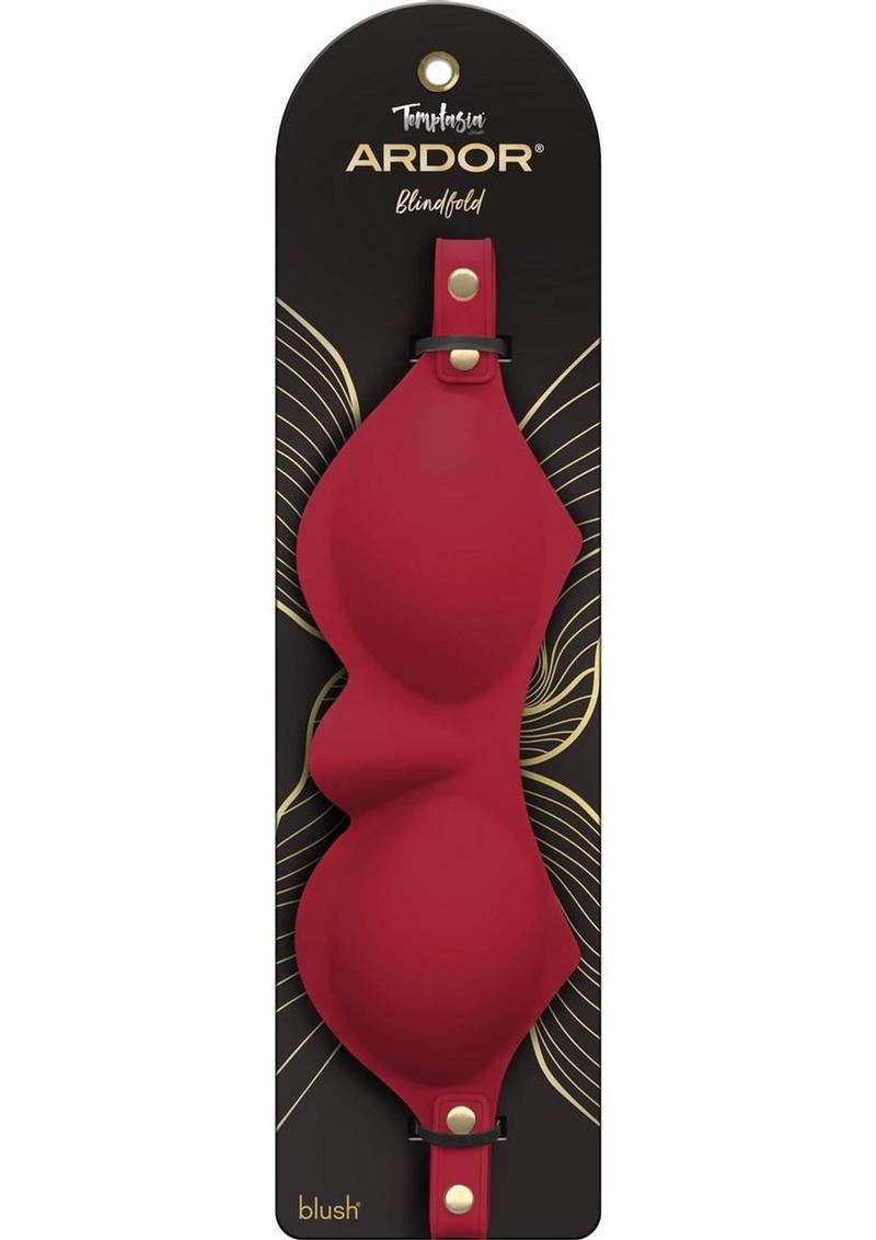 Temptasia Ardor Silicone Blindfold, Color: Red