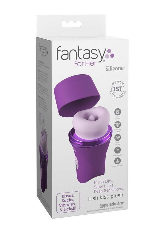 Fantasy For Her Lush Kiss Plush Rechargeable Silicone Clitoral Stimulator
