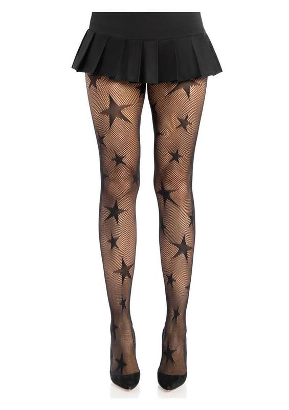 Leg Avenue Star Net Tights - O/S