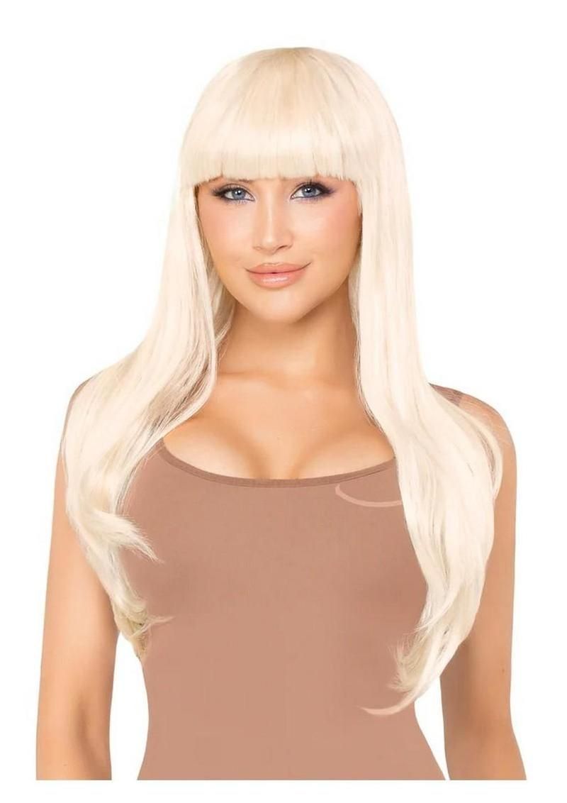 Leg Avenue Long Straight Bang Wig 25in - Blonde