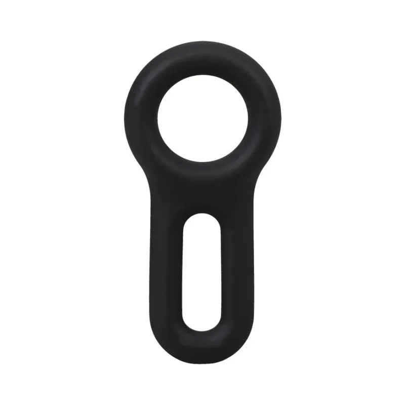 ROCK SOLID The Keyhole Silicone C-Ring Black