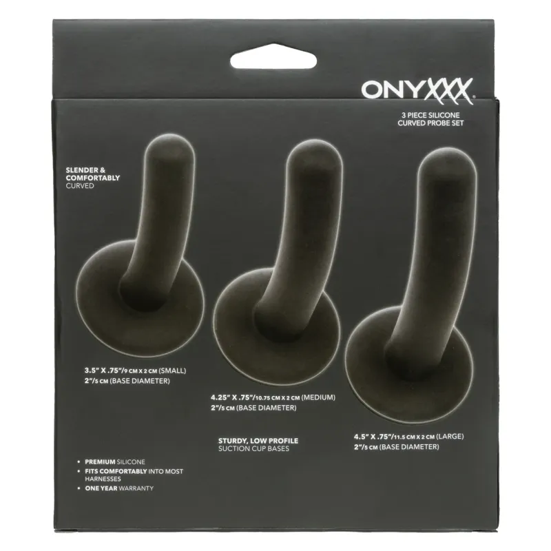 Onyxxx® 3 Piece Silicone Curved Probe Set