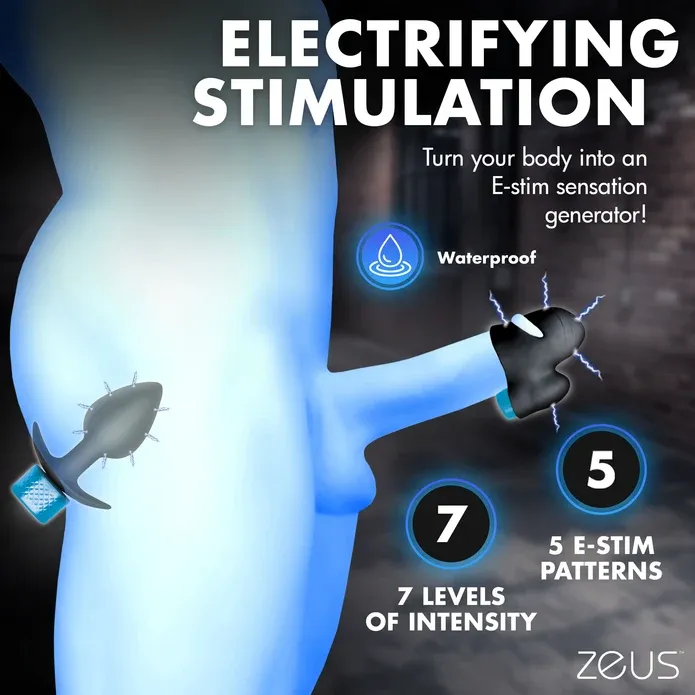 Anal Plug &amp; Head Teaser E-Stim Kit