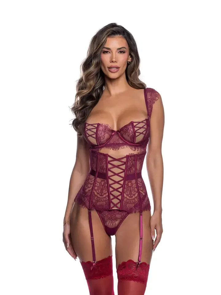 Sweet Temptation - 3PC Garter Set, Size: Small