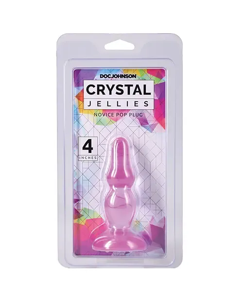 Crystal Jellies Novice 4" Pop Plug - Purple