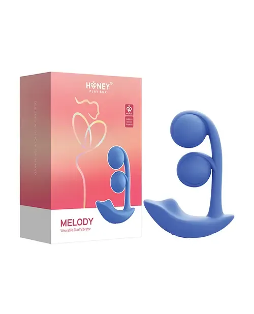 Melody Twin Balls Clit &amp; G-Spot Vibrator - Blue