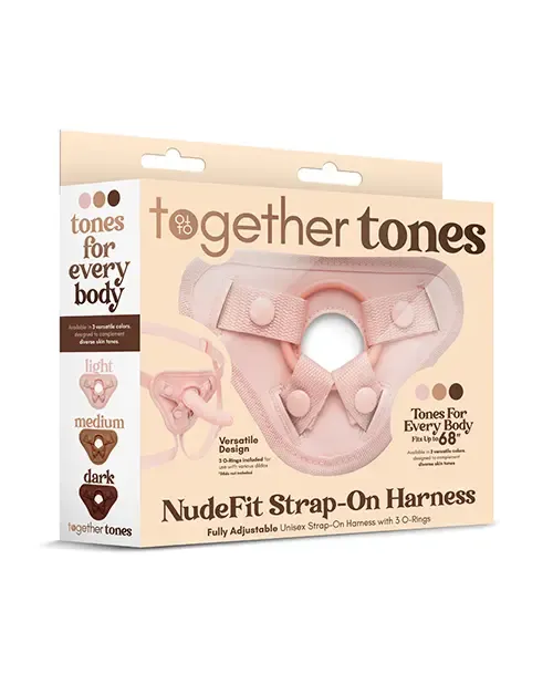 Together NudeFit Strap-On Harness, Color: Light