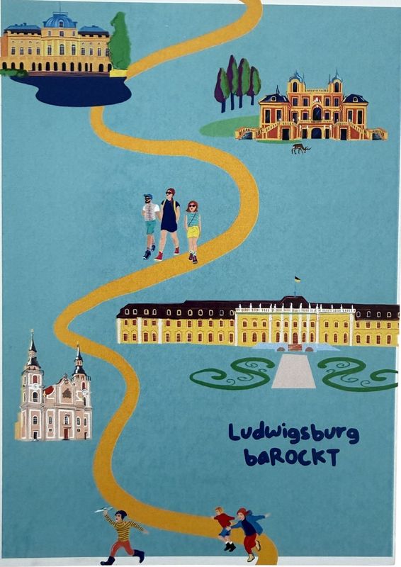 Postkarte Ludwisburg A6 Postkarte Ludwisburg A6