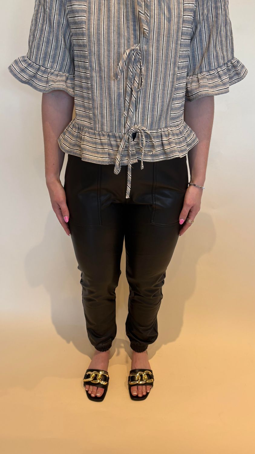FAUX LEATHER PANT