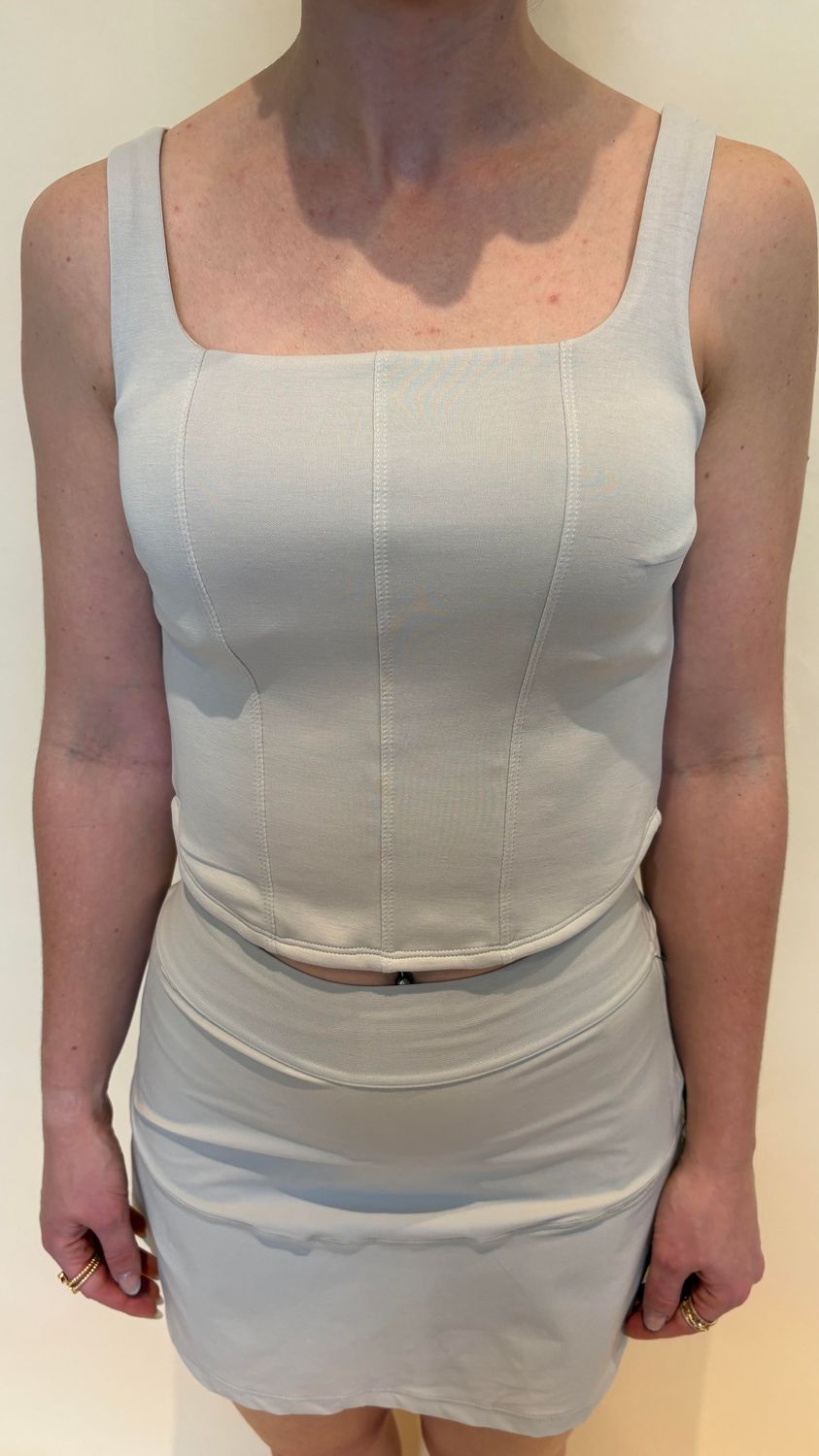 CORSET INSPIRED TANK TOP