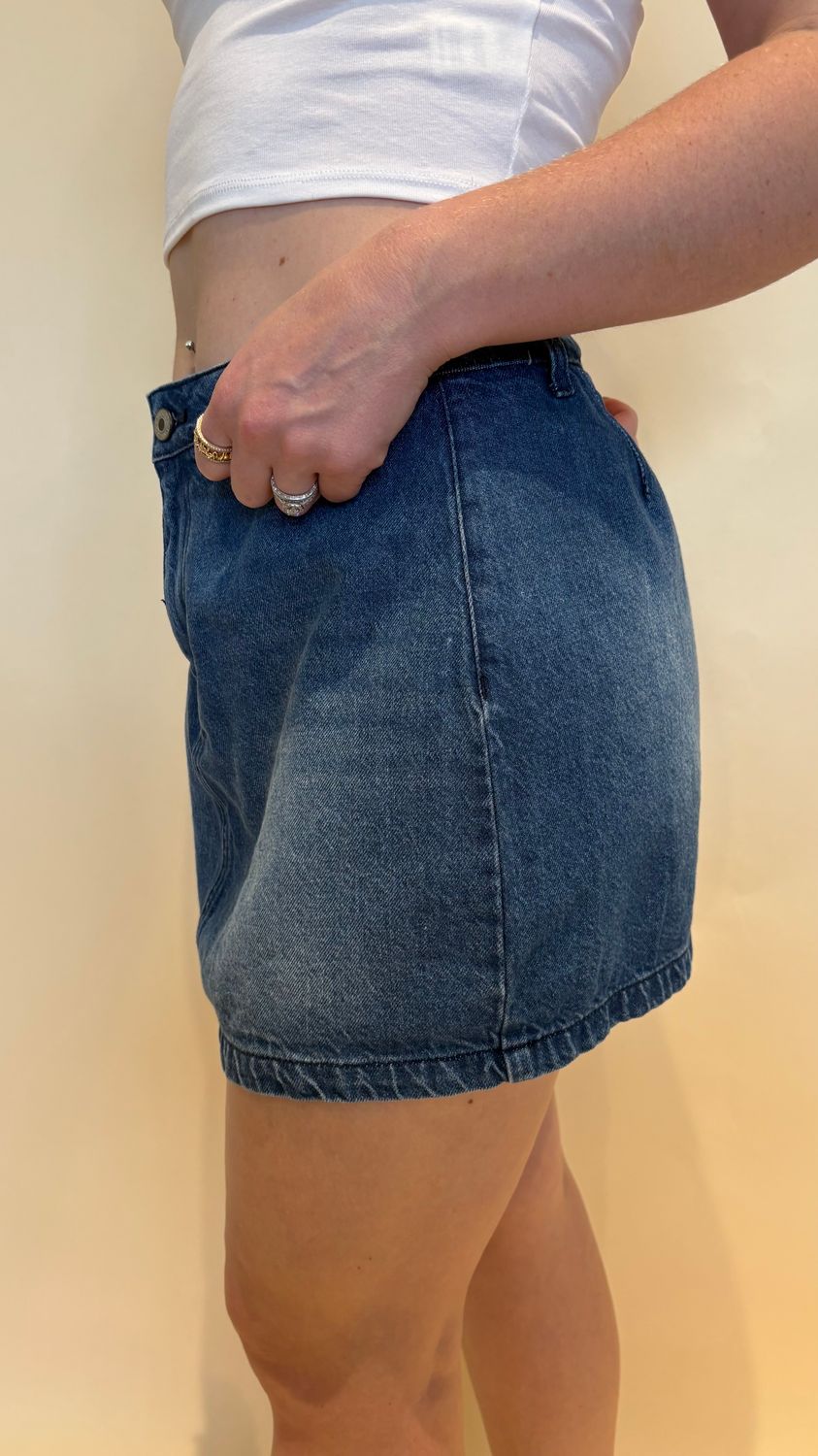 DENIM SKORT