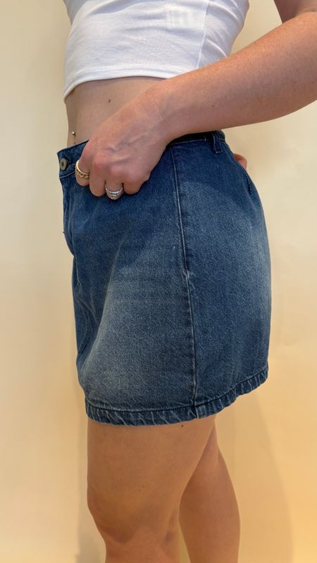 DENIM SKORT