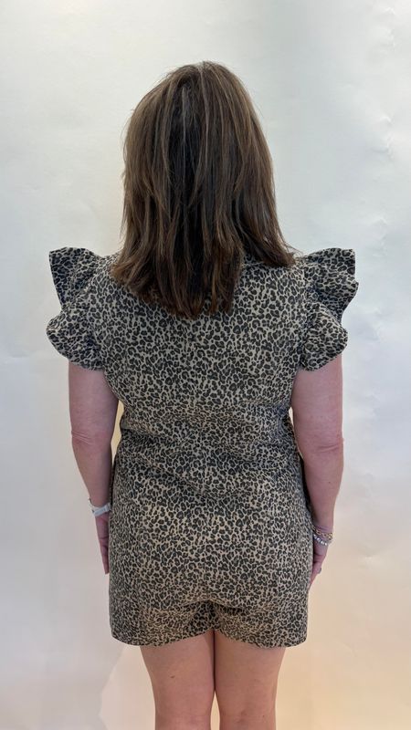 LEOPARD ROMPER