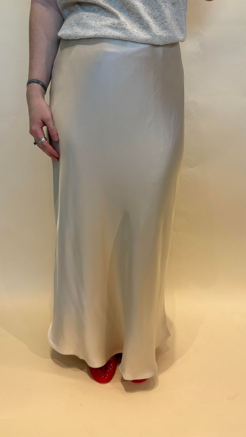 SATIN MAXI SKIRT
