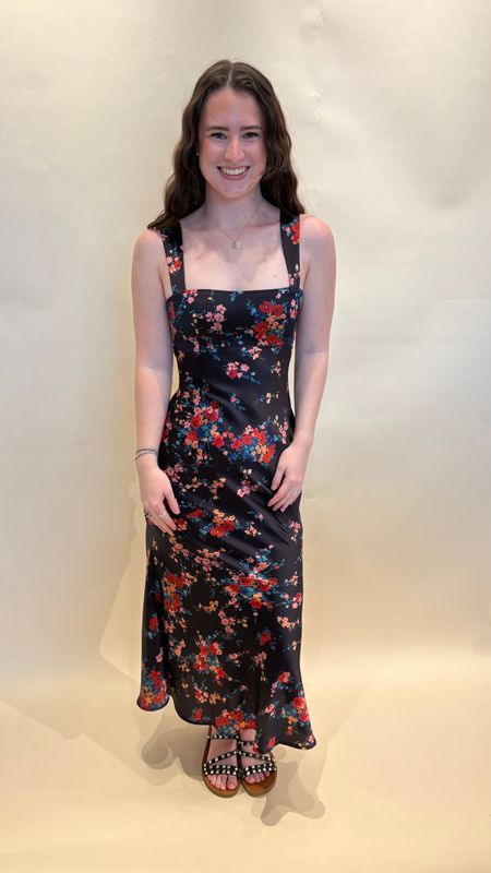 FLORAL MAXI  SLIP DR
