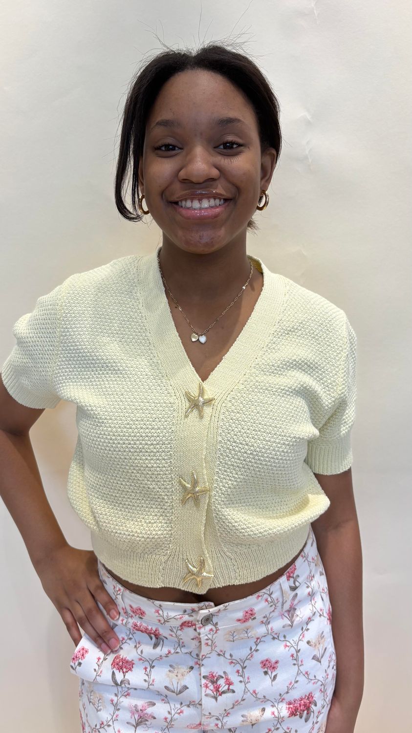 STARFISH BUTTON SWEATER