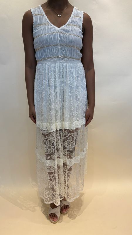 LACE SLVLSS MAXI DR