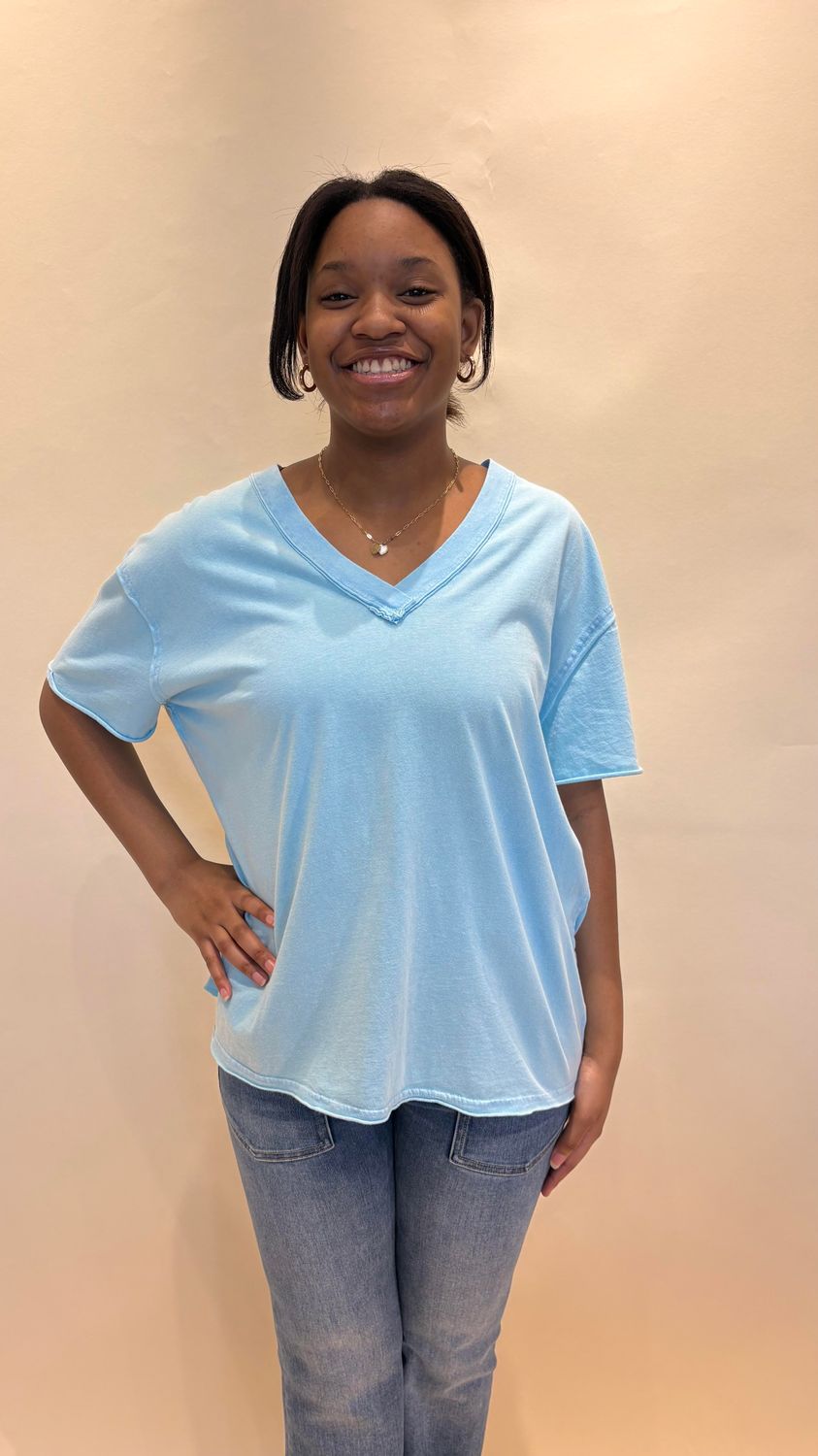 V NECK PULLOVER