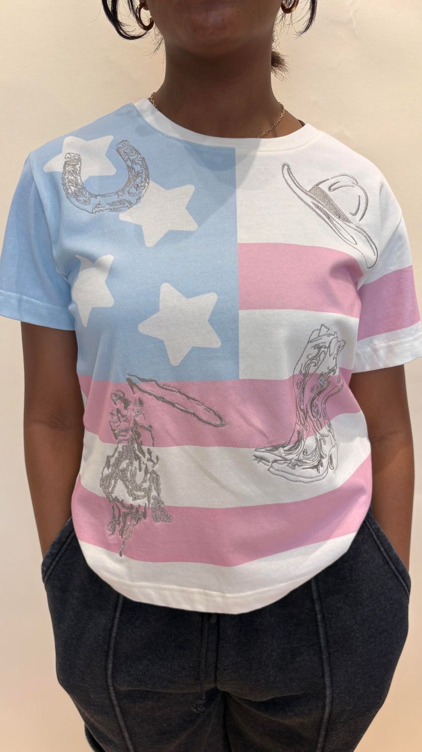 AMERICAN FLAG EMBROIDERY