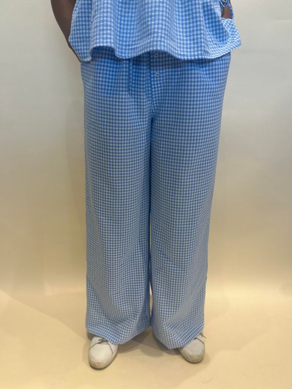 GINGHAM PANTS