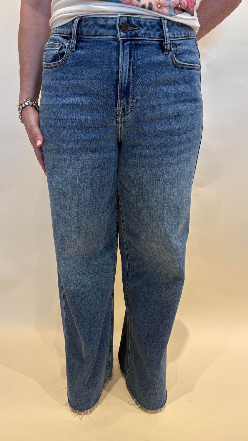 DARK WASH WIDE LEG