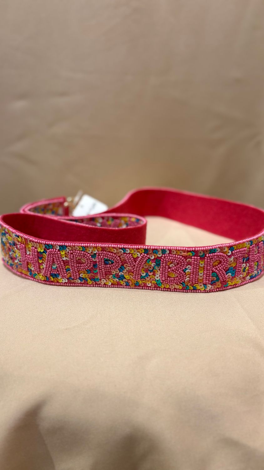 BIRTHDAY PURSE STRAP