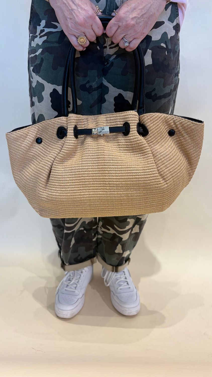 KAIA STRAW TOTE