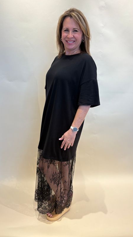 LACE T SHIRT DR