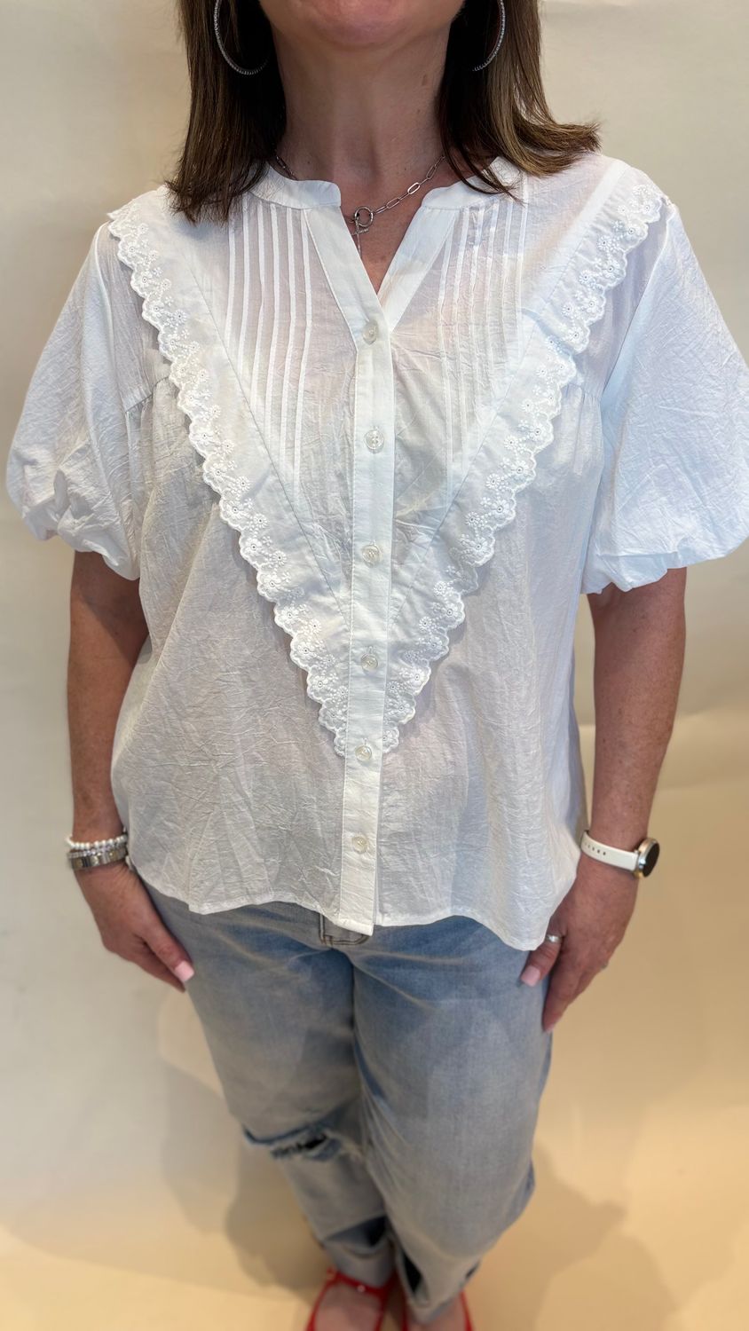 BUTTON TOP PUFF SLV