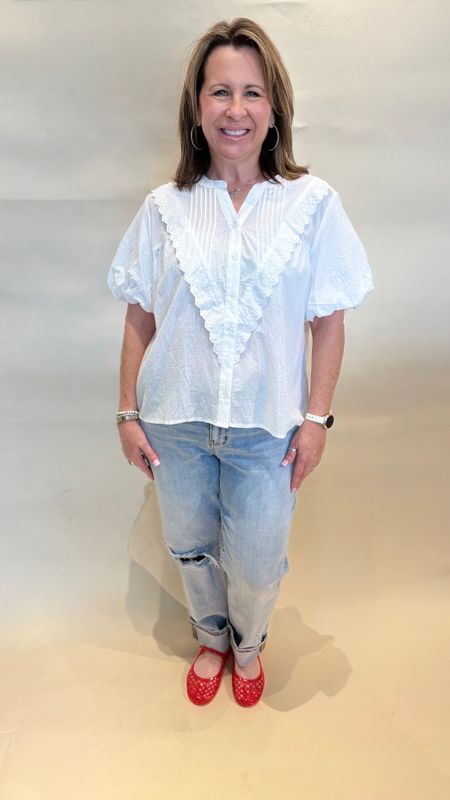 BUTTON TOP PUFF SLV
