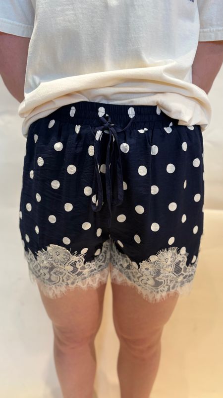 POLKA DOT LACE SHORTS