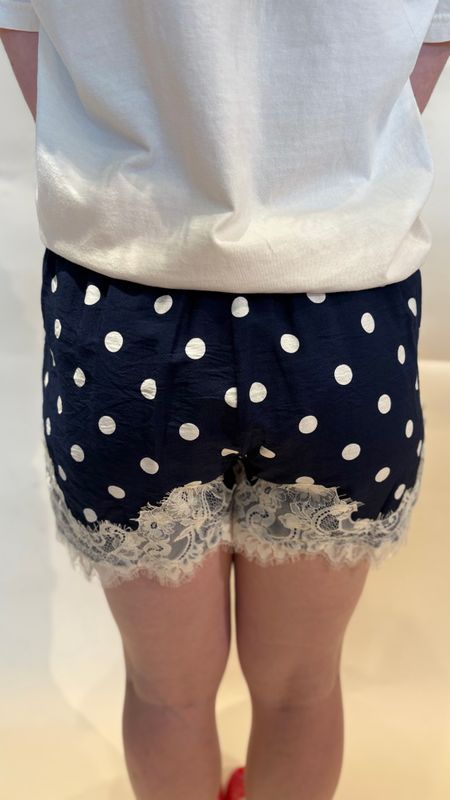 POLKA DOT LACE SHORTS