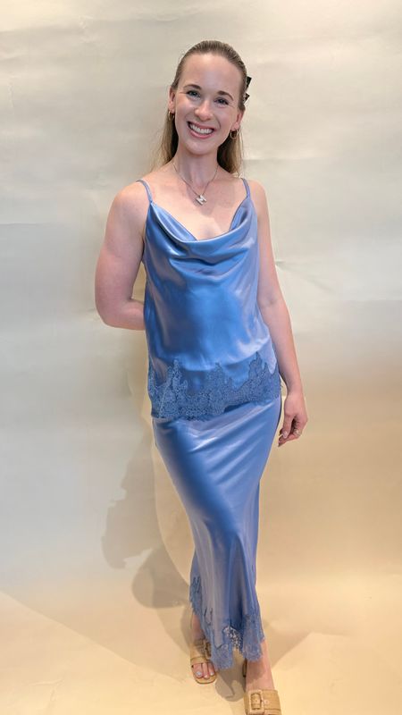 COWL NECK LACE CAMI