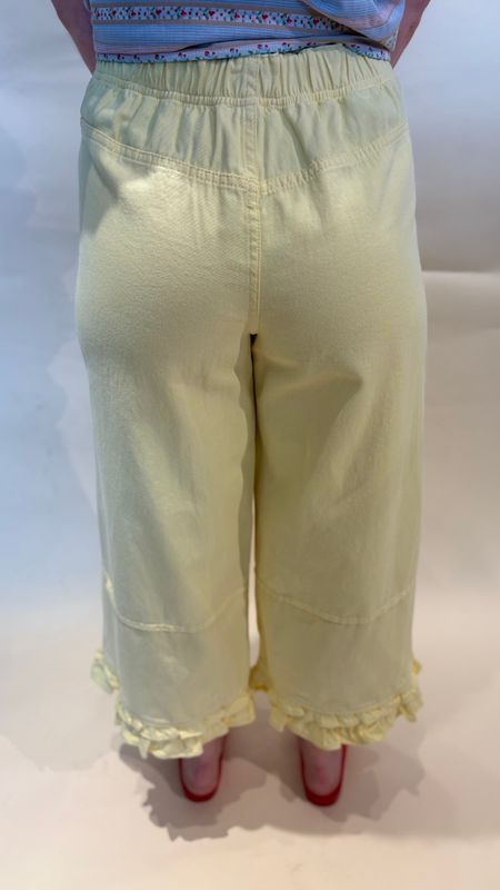 RUFFLE HEM PANTS