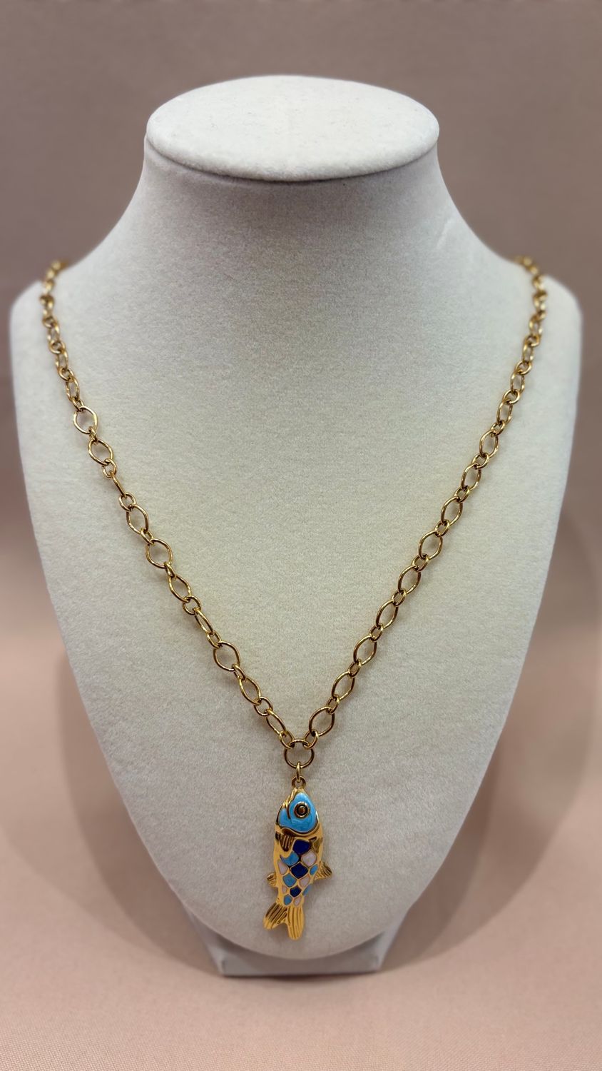 TARNISH RESISTANT FISH NECKLACE