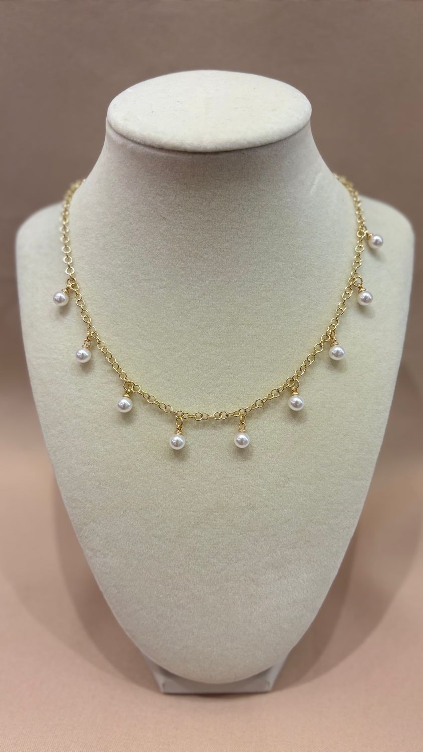 GOLD PLATED PEARL/AMOR