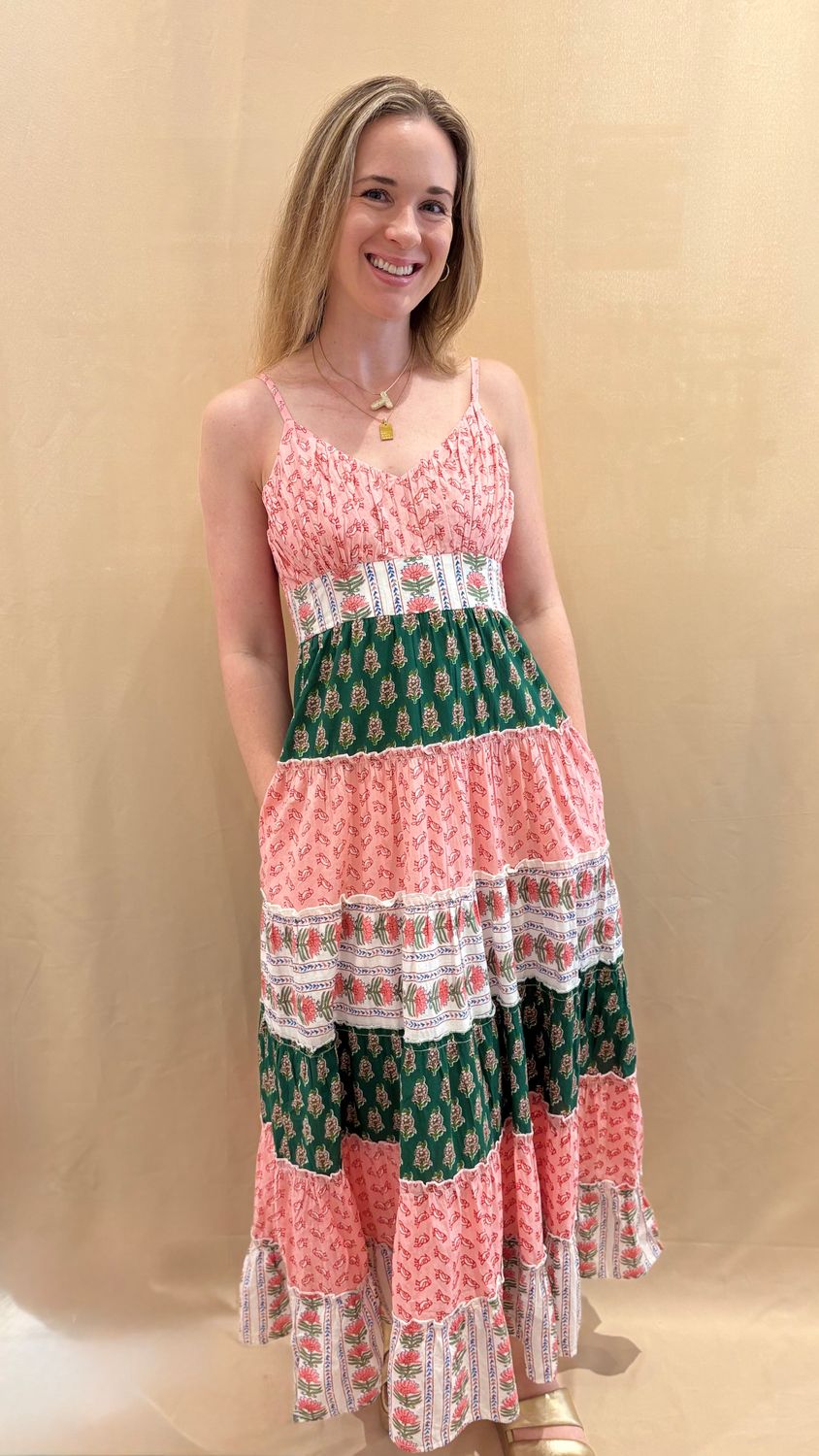 THIN STRAP PATTERNED TIER DR