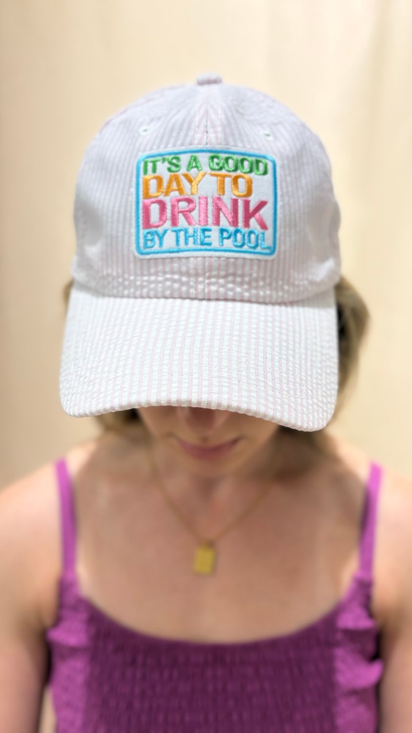 PINK STRIPED HAT