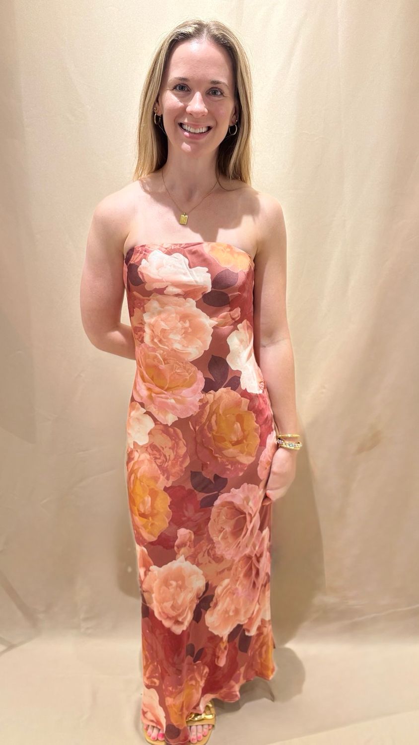 SLEEVELESS MAXI FLORAL