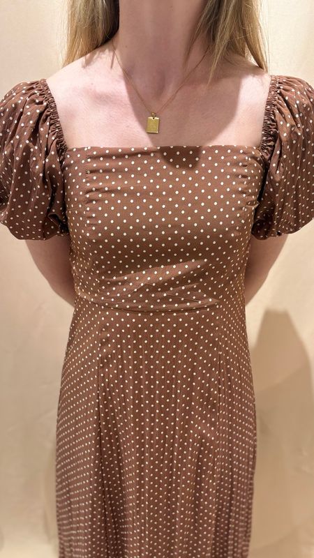 PUFF SLV POLKA DOT MIDI