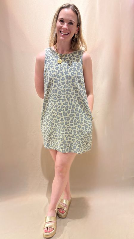 LEOPARD PRINT SLEEVELESS MINI