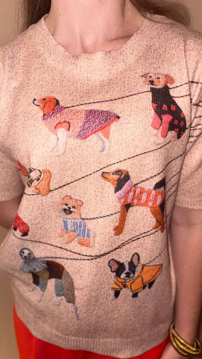 DOG MOTIF SHORT SLV