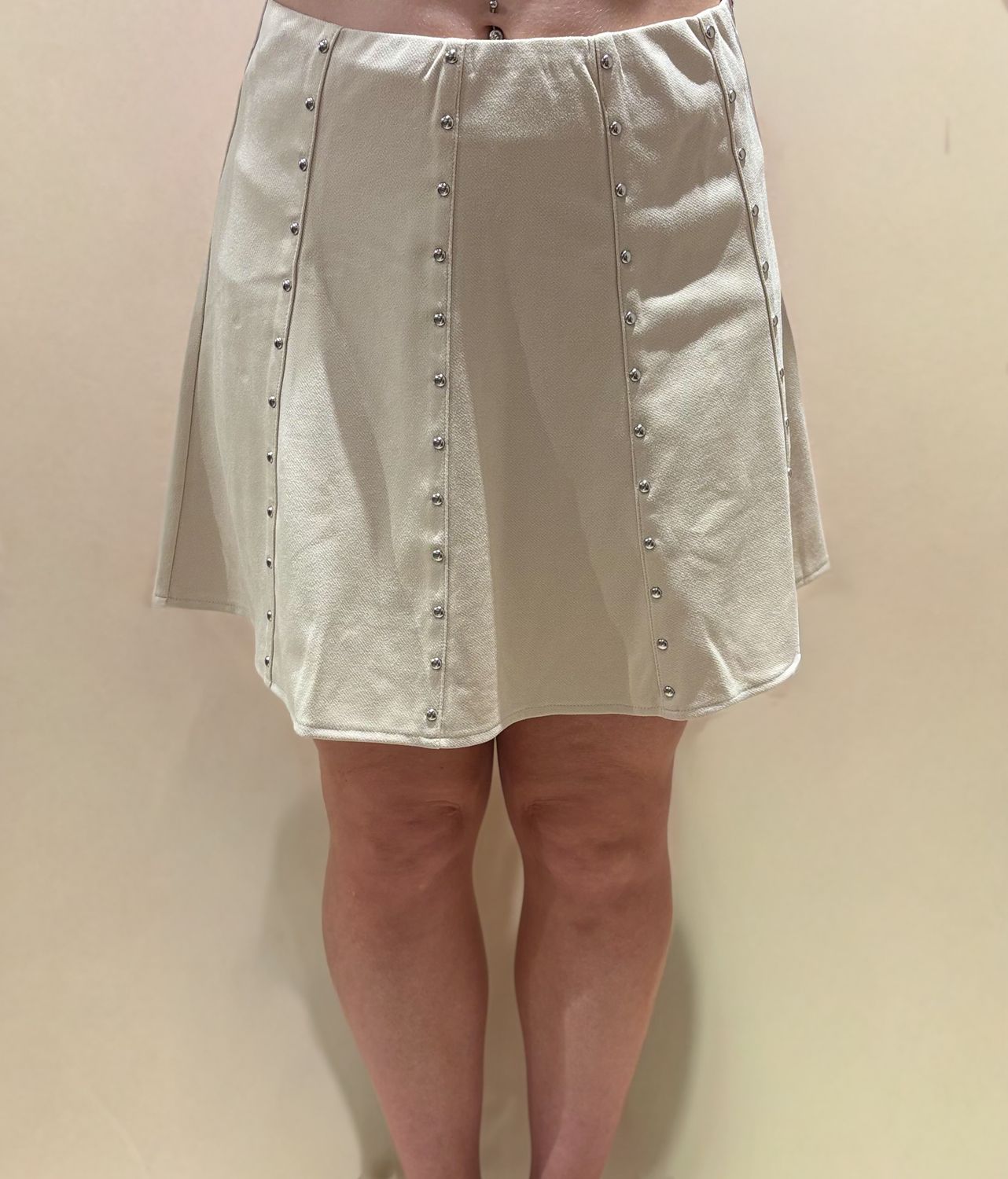 FAUX SUEDE STUDDED