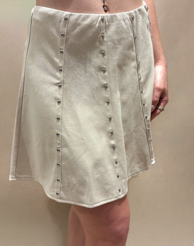 FAUX SUEDE STUDDED